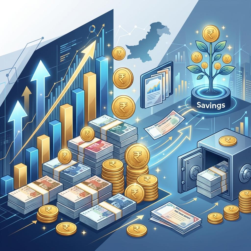 Prize bond wallet digital management showing saved numbers and online checking features
