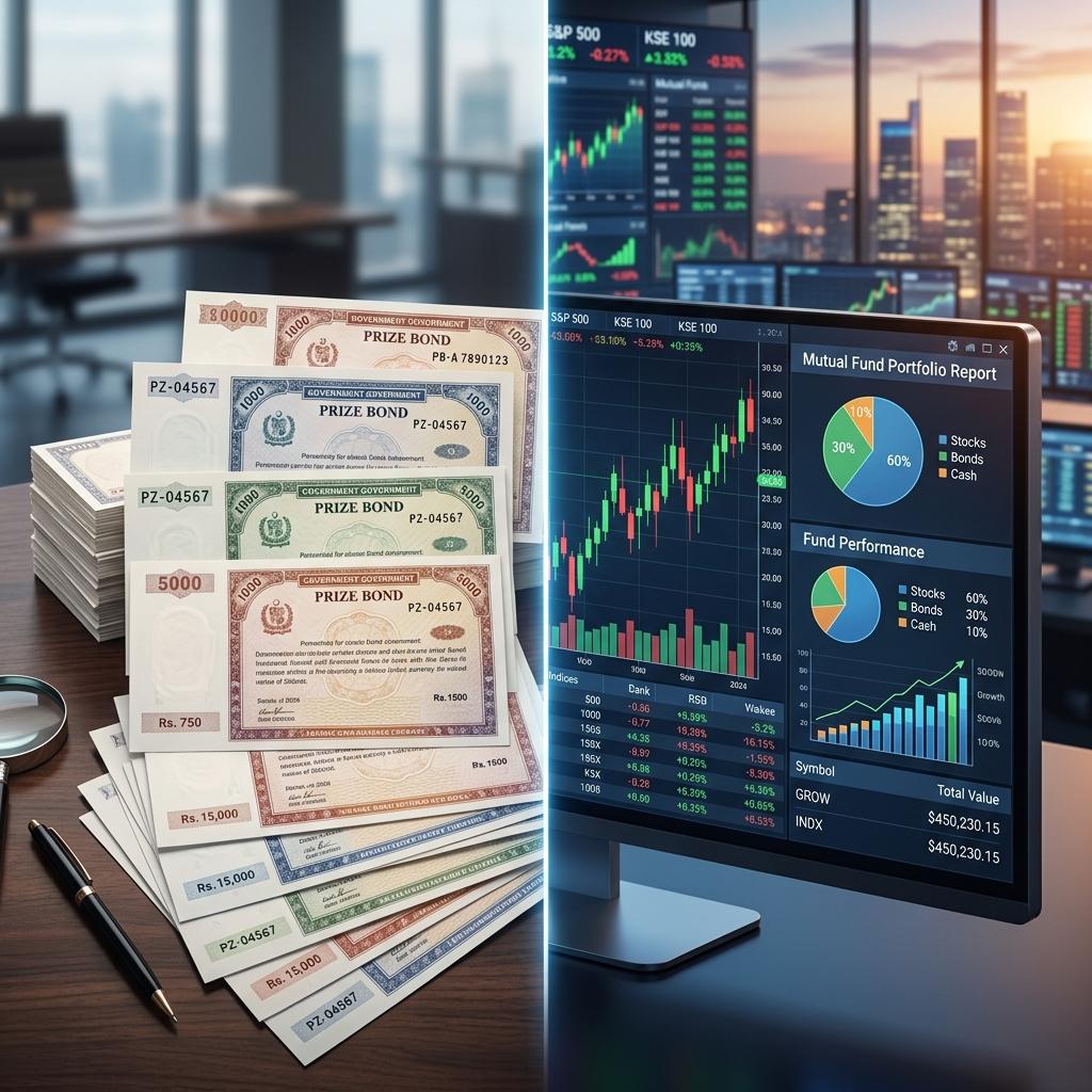 Prize bond vs mutual funds comparison in Pakistan